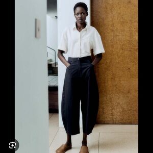 Cordera barrel leg denim pants